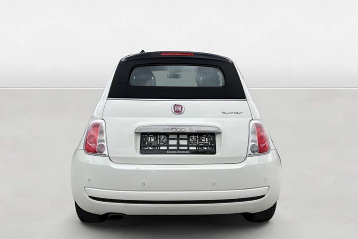 Grøn Fiat 500C fra 2012