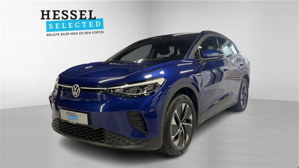 Blå VW ID.4 fra 2023 set udefra