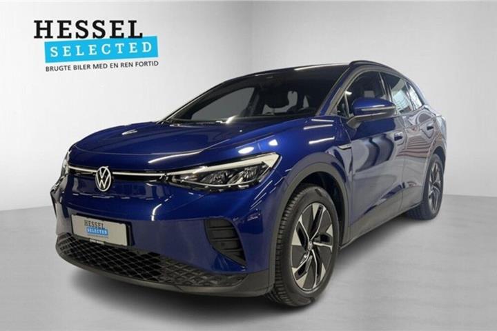 Blå VW ID.4 fra 2023 set udefra