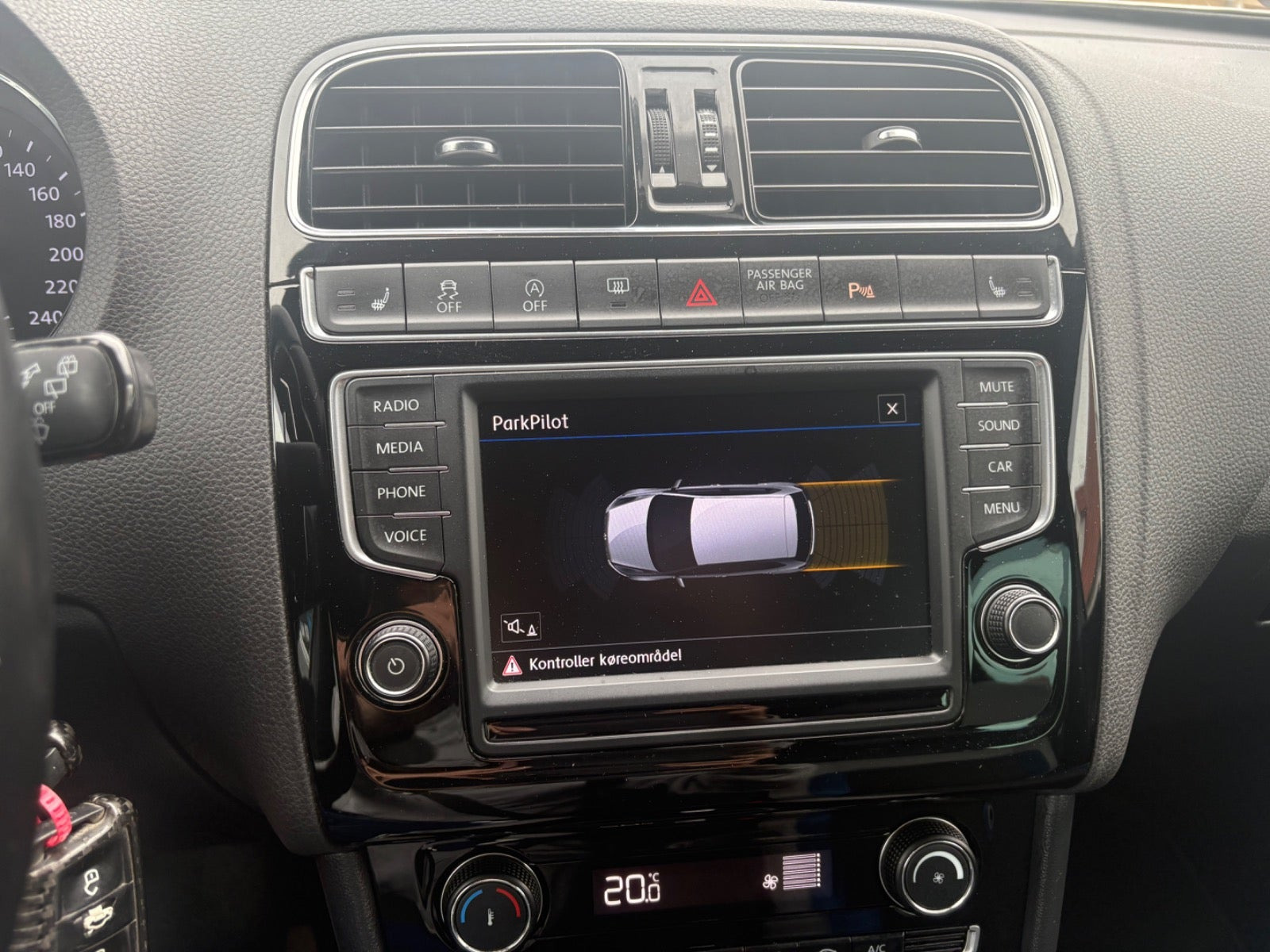 Sort VW Polo fra 2017