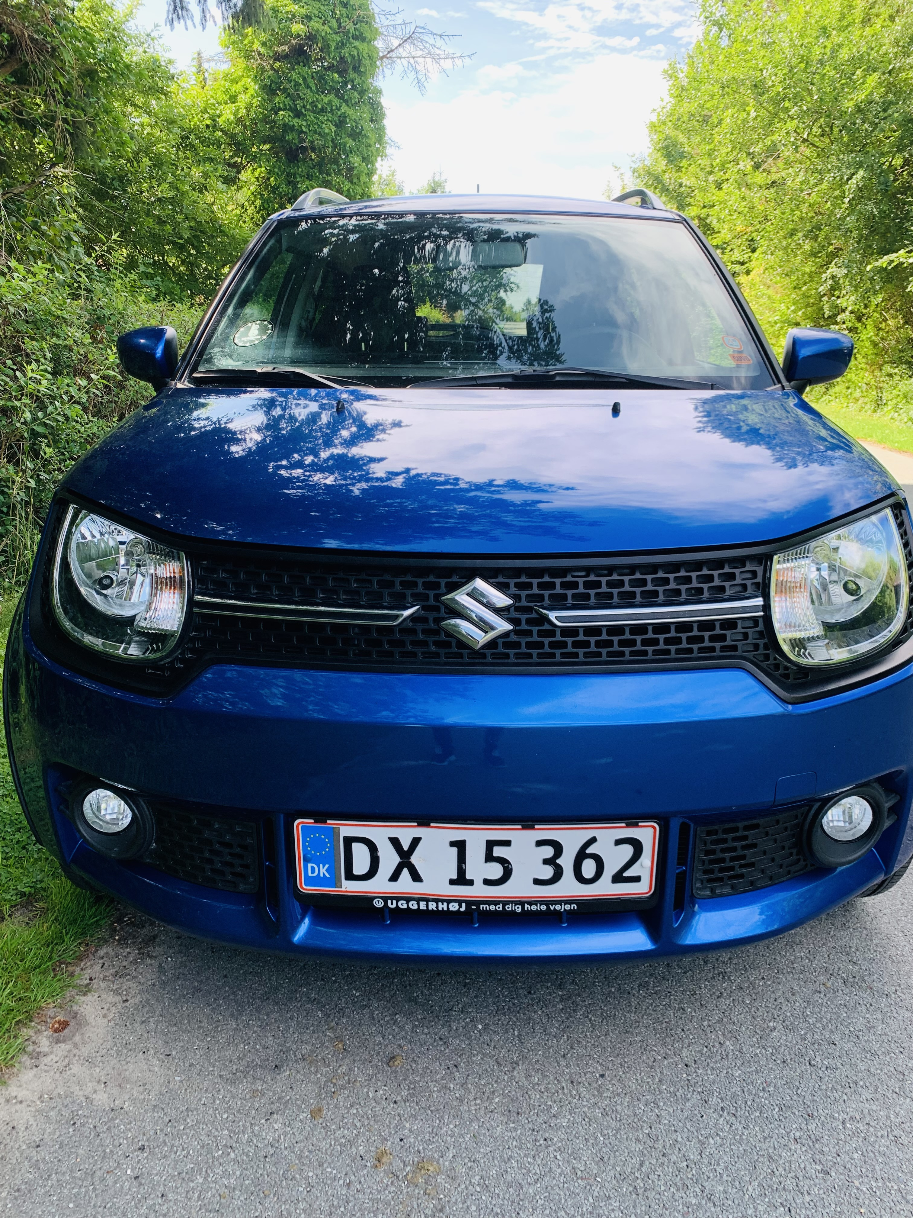 Blå Suzuki Ignis fra 2017