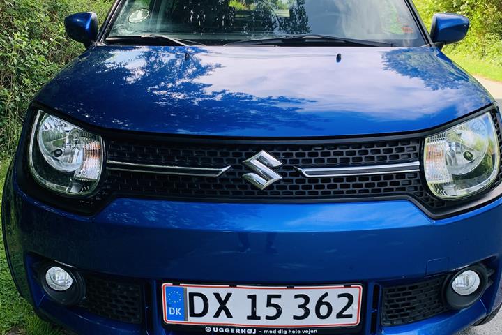 Blå Suzuki Ignis fra 2017