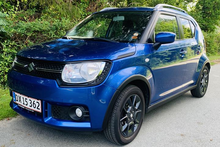 Blå Suzuki Ignis fra 2017