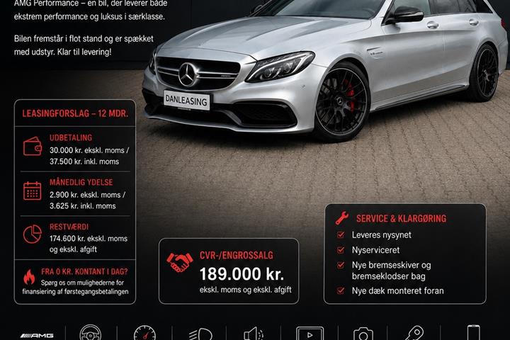 Grå Mercedes - fra 2016 set udefra