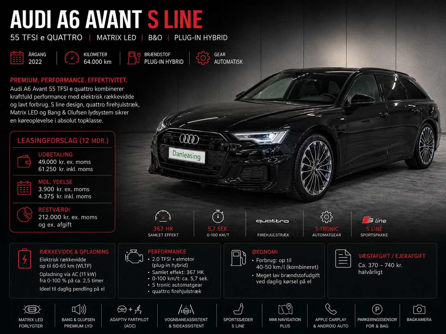 Audi A 6 Audi A6 Avant S line 55 TFSI e quattro Matrix LED B&O