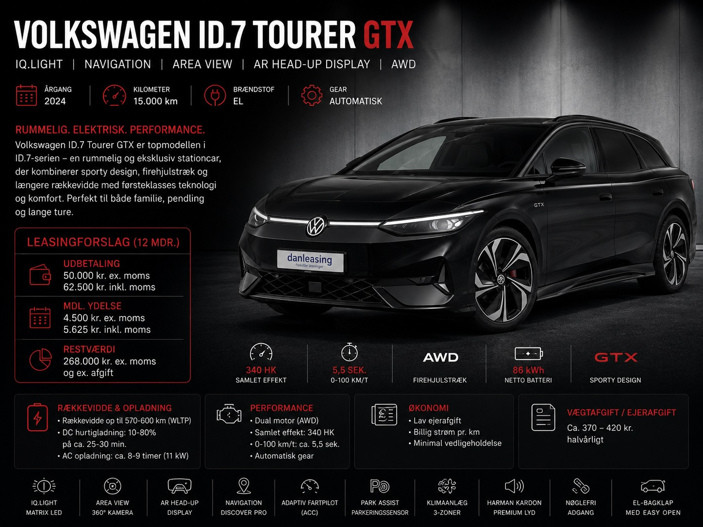 VW ID.7 Tourer GTX IQ.Light Navi AreaV. ARHead