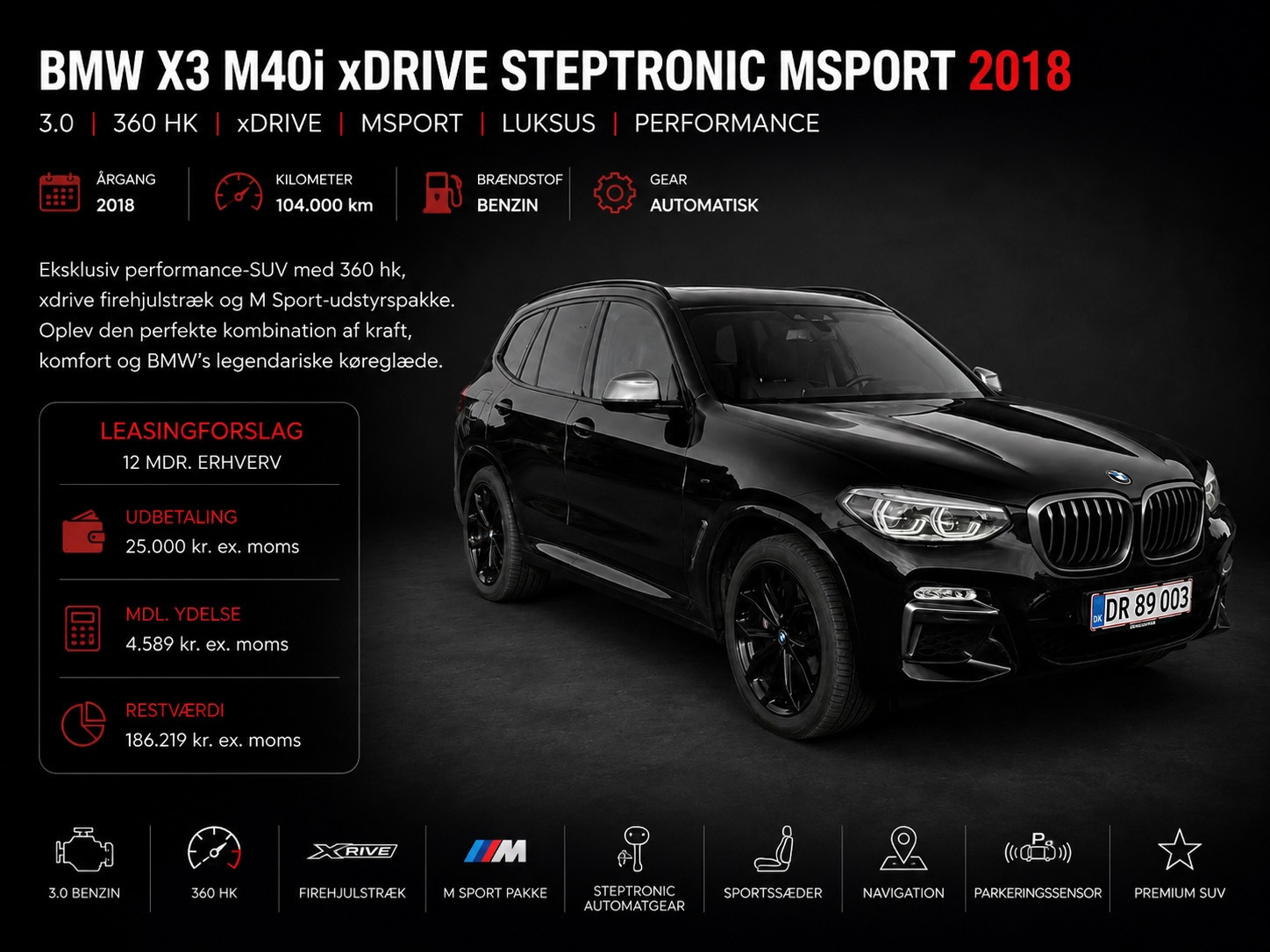 BMW X3 M40i xDrive Steptronic Msport