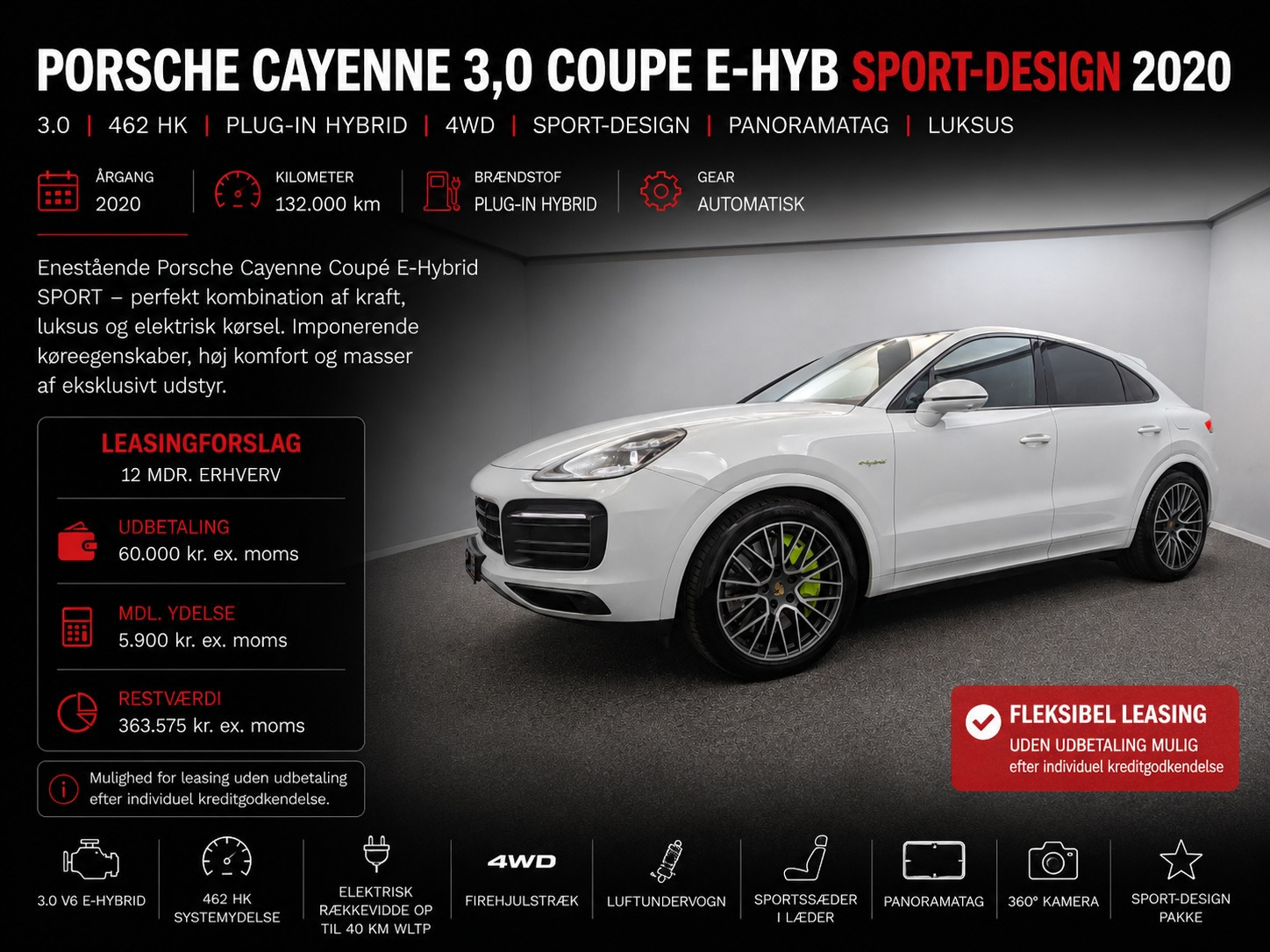 Porsche Cayenne Coupe E-Hyb SPORT-DESIGNPAN