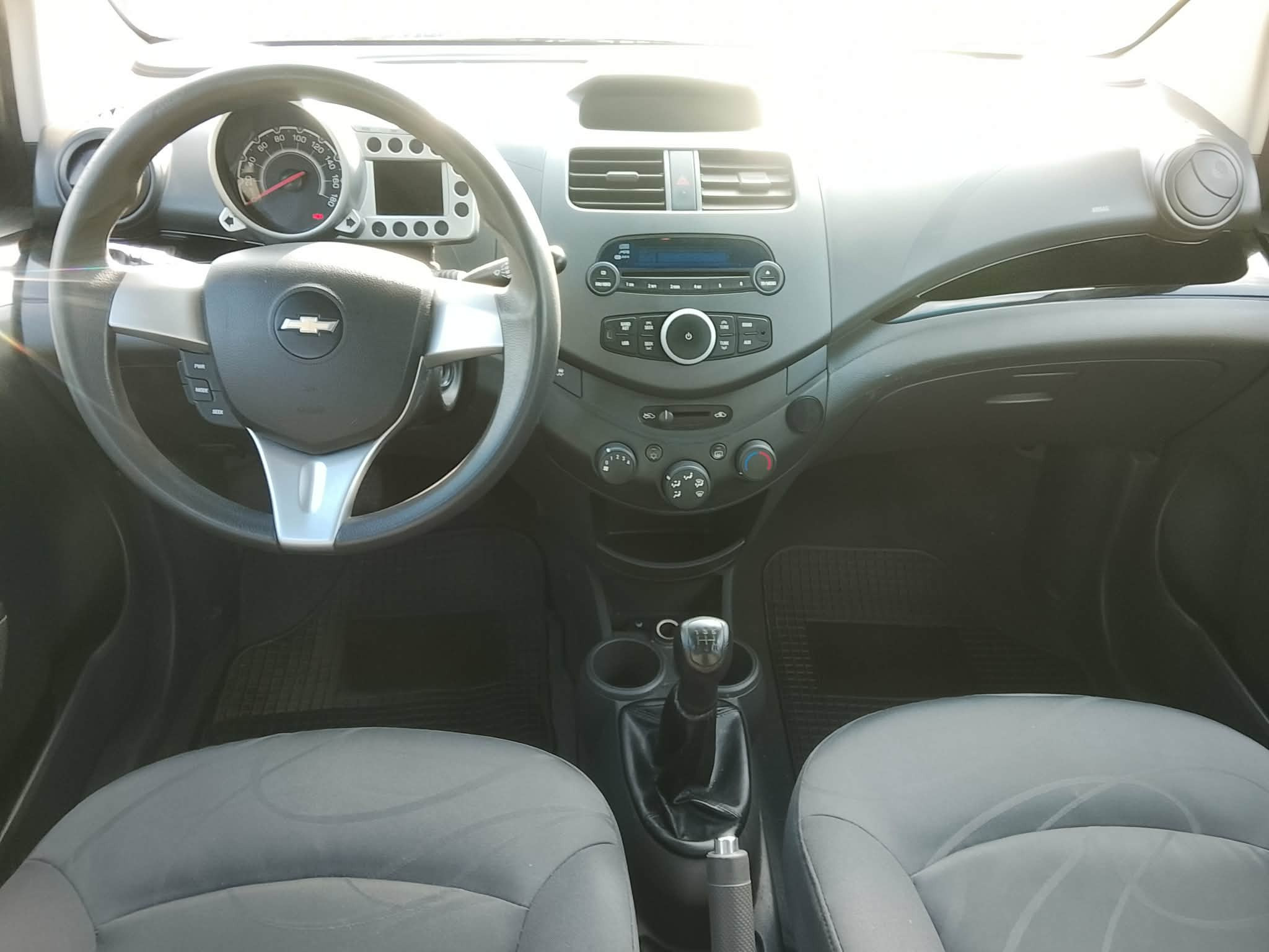 Blå Chevrolet Spark fra 2010