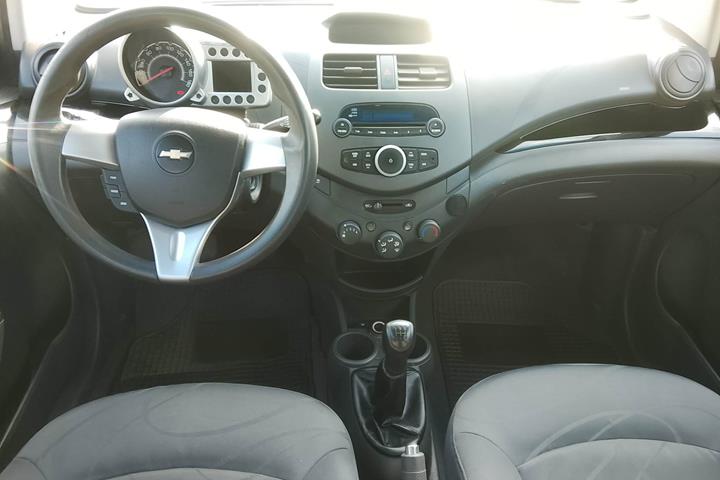 Blå Chevrolet Spark fra 2010