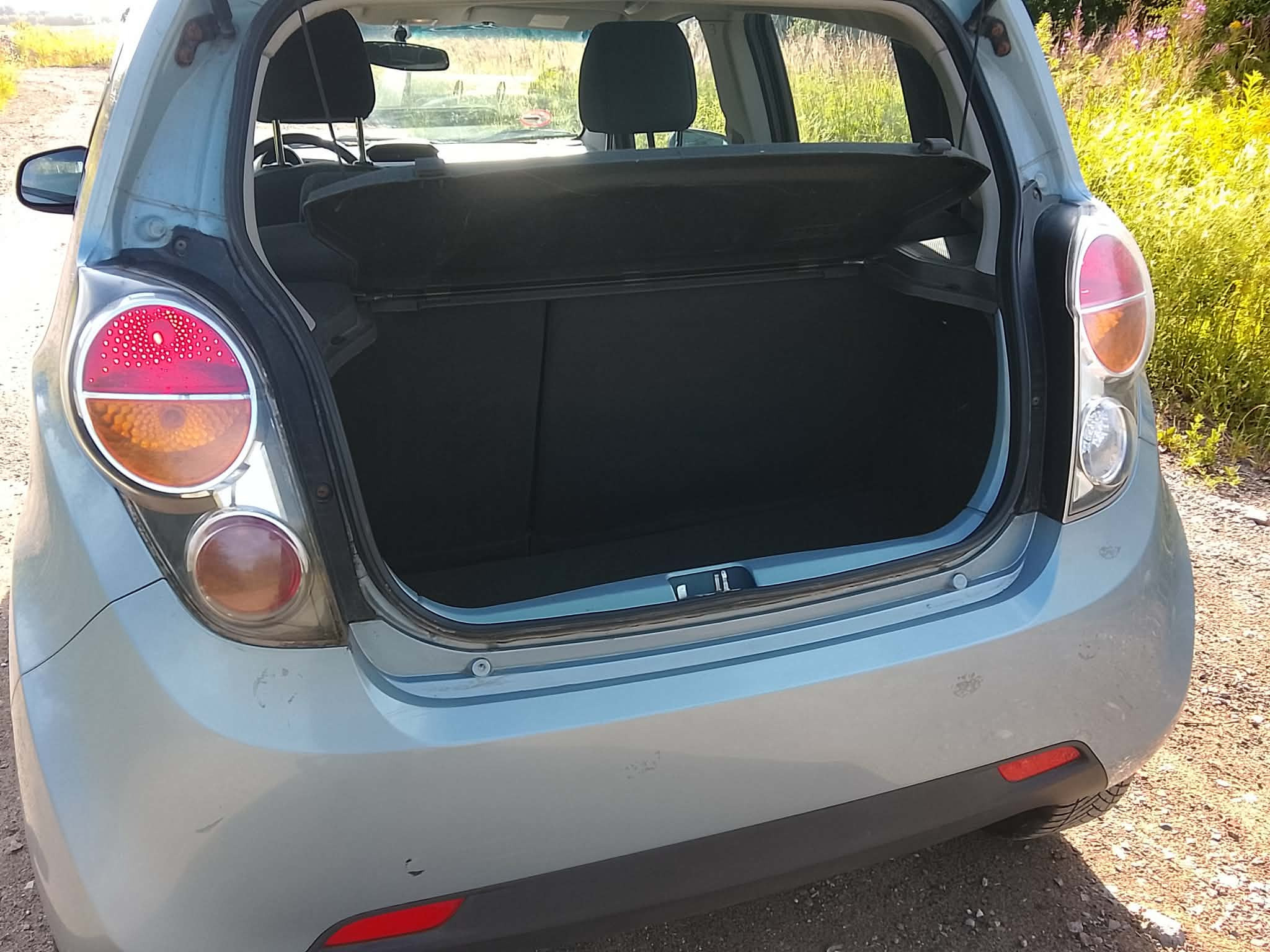 Blå Chevrolet Spark fra 2010