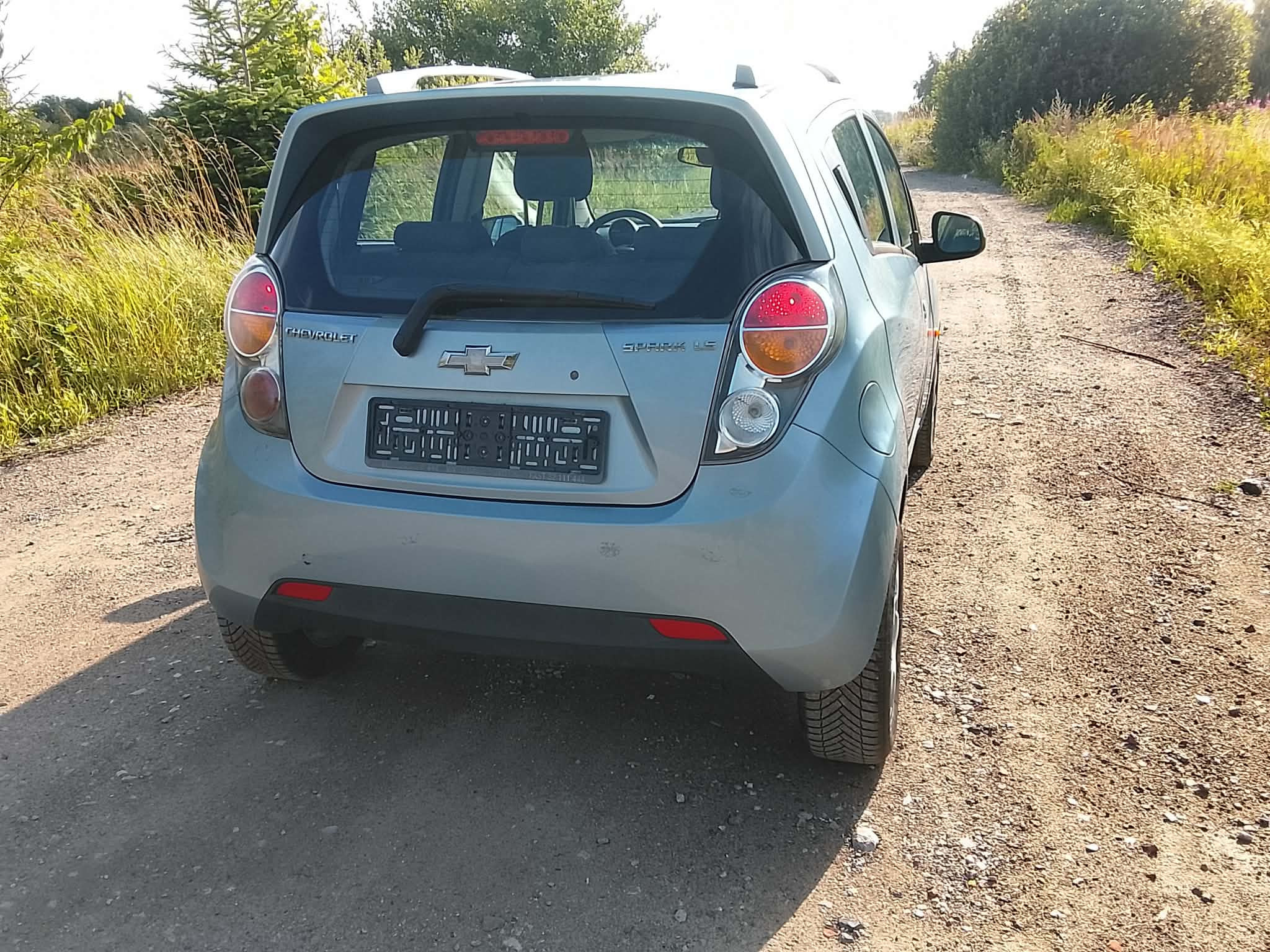Blå Chevrolet Spark fra 2010