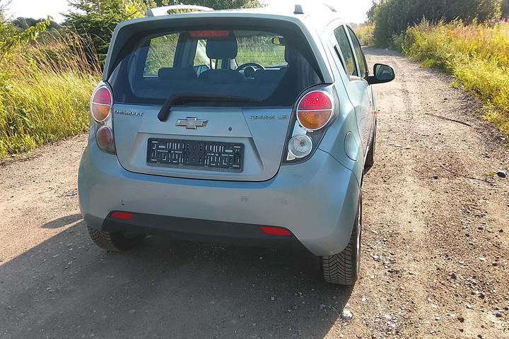 Blå Chevrolet Spark fra 2010