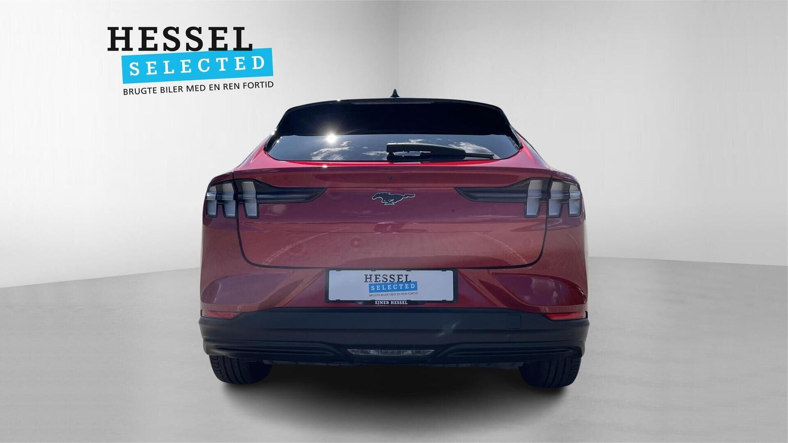 Rød Ford Mustang Mach-E fra 2021