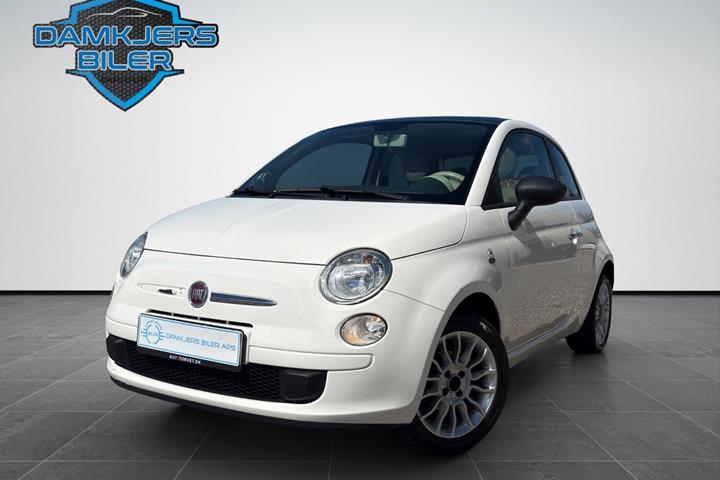 Grøn Fiat 500 fra 2013