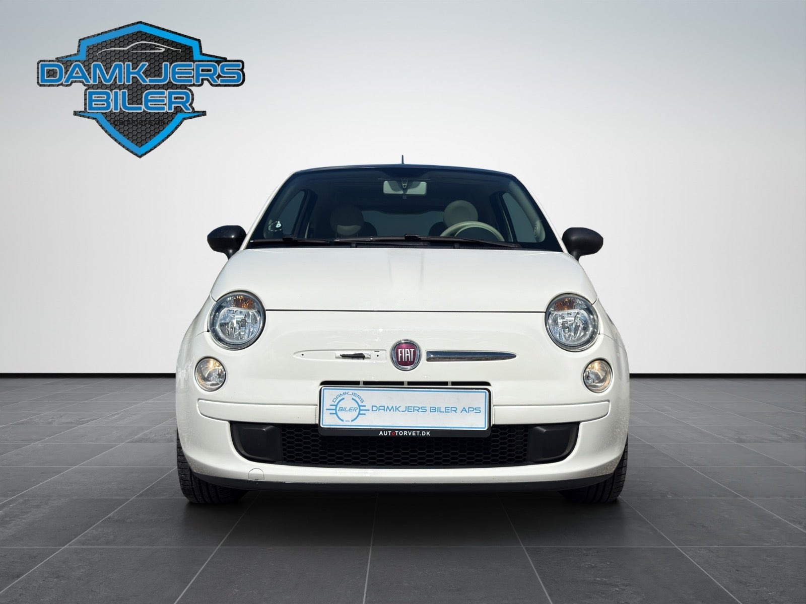 Grøn Fiat 500 fra 2013