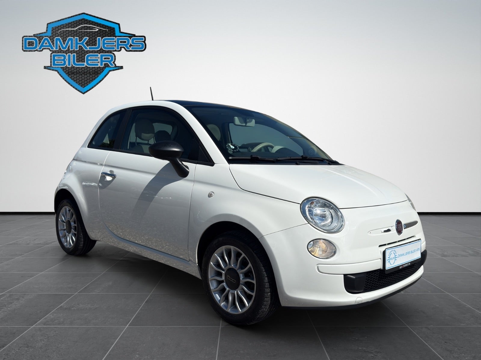 Grøn Fiat 500 fra 2013