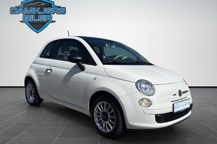 Grøn Fiat 500 fra 2013