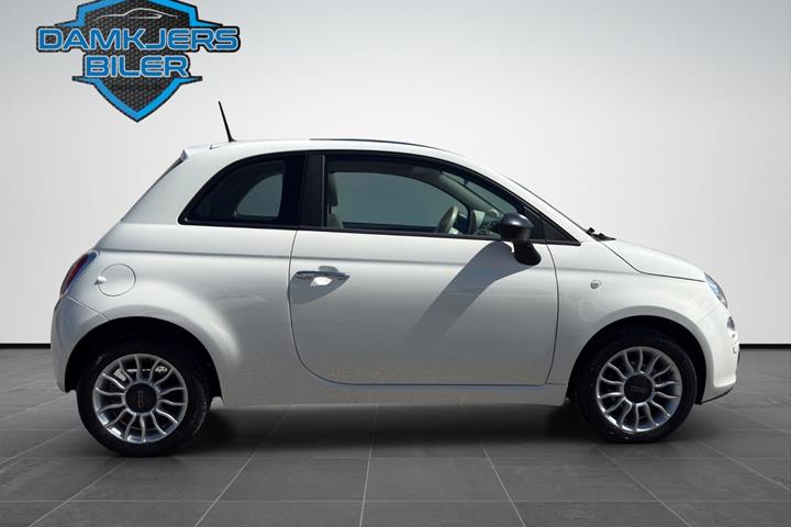 Grøn Fiat 500 fra 2013