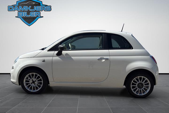 Grøn Fiat 500 fra 2013