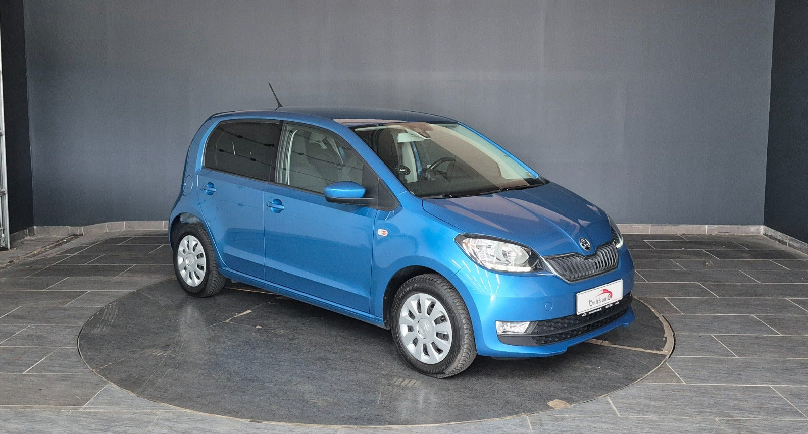 Blå Skoda Citigo fra 2019