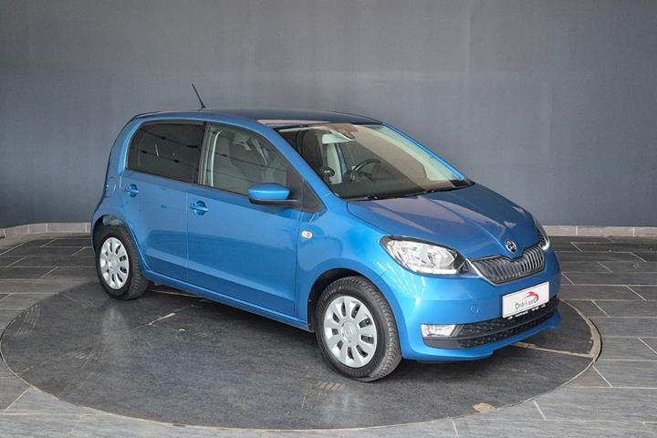 Blå Skoda Citigo fra 2019