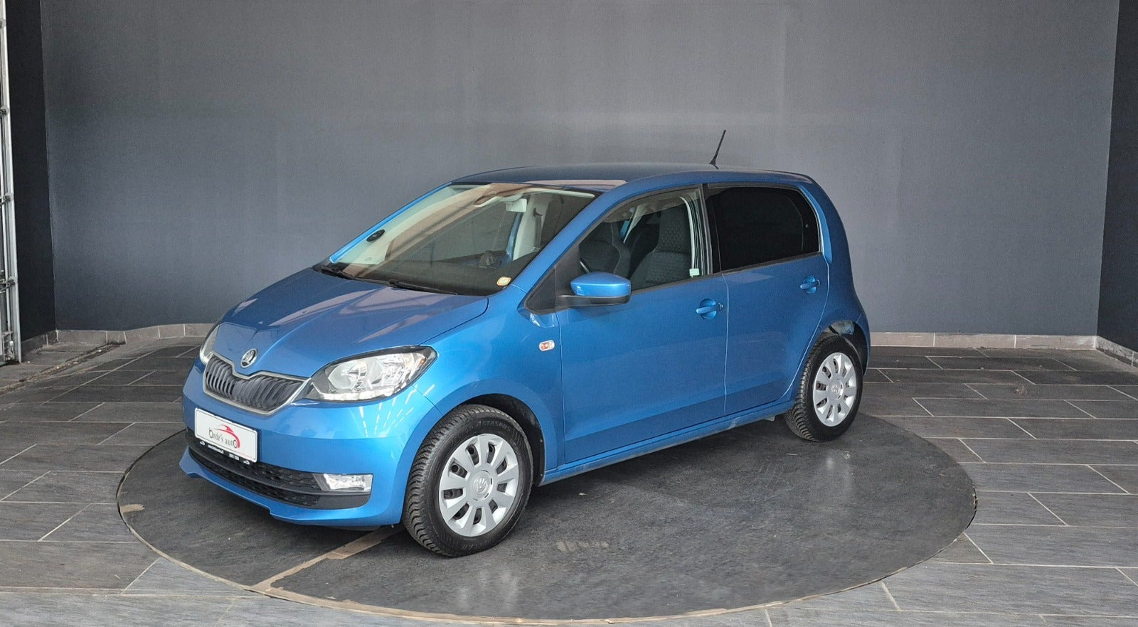 Blå Skoda Citigo fra 2019