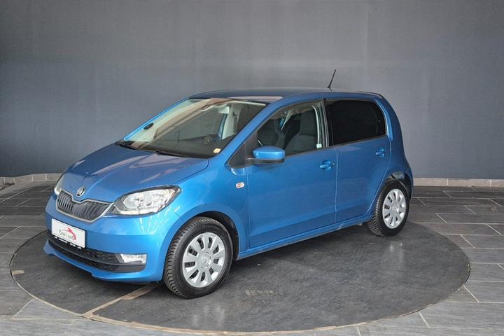 Blå Skoda Citigo fra 2019