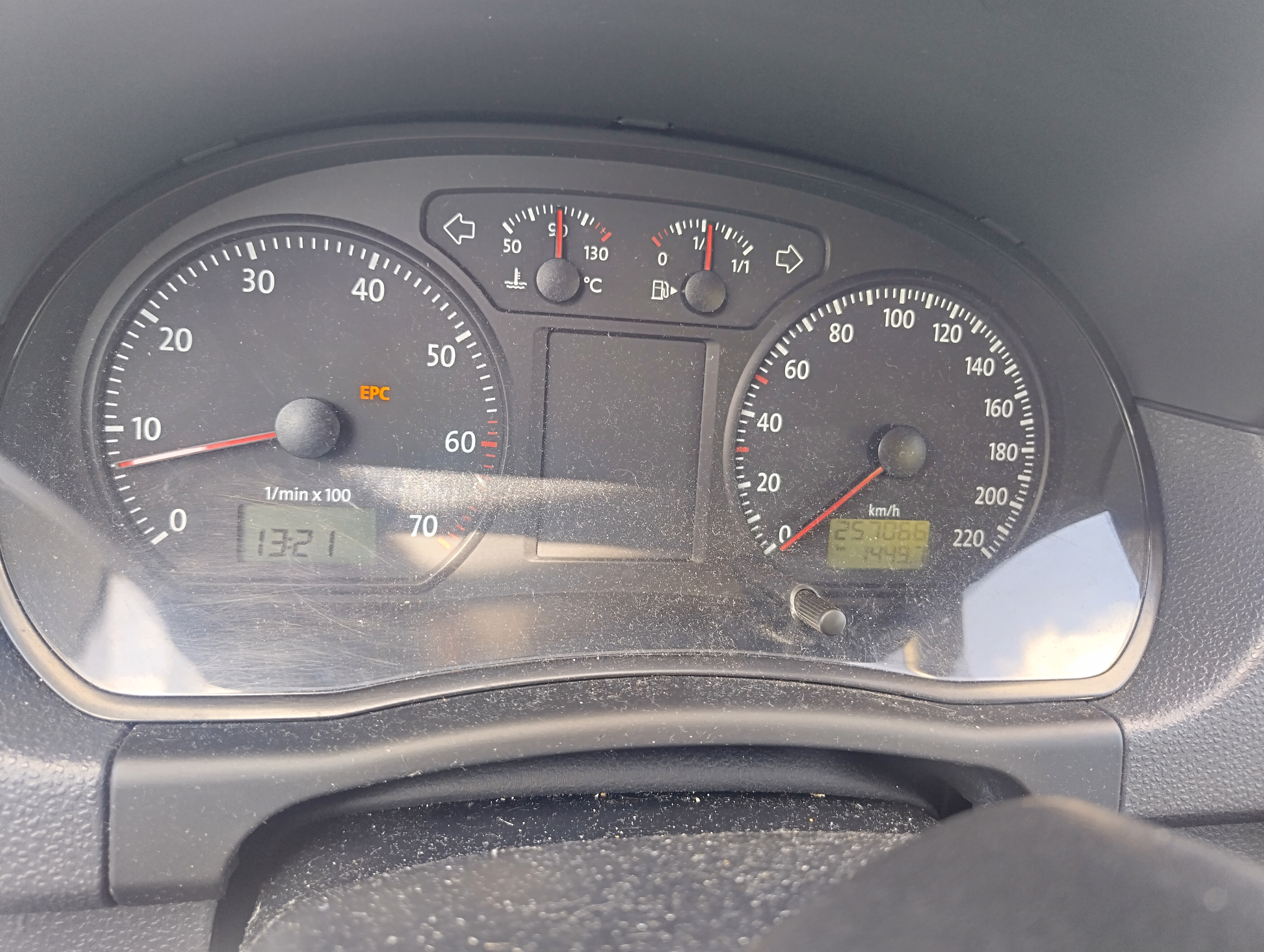 Sort VW Polo fra 2005