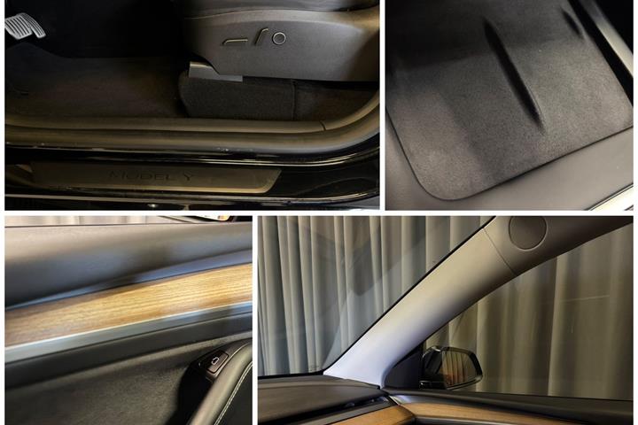 Sort Tesla Model Y fra 2022