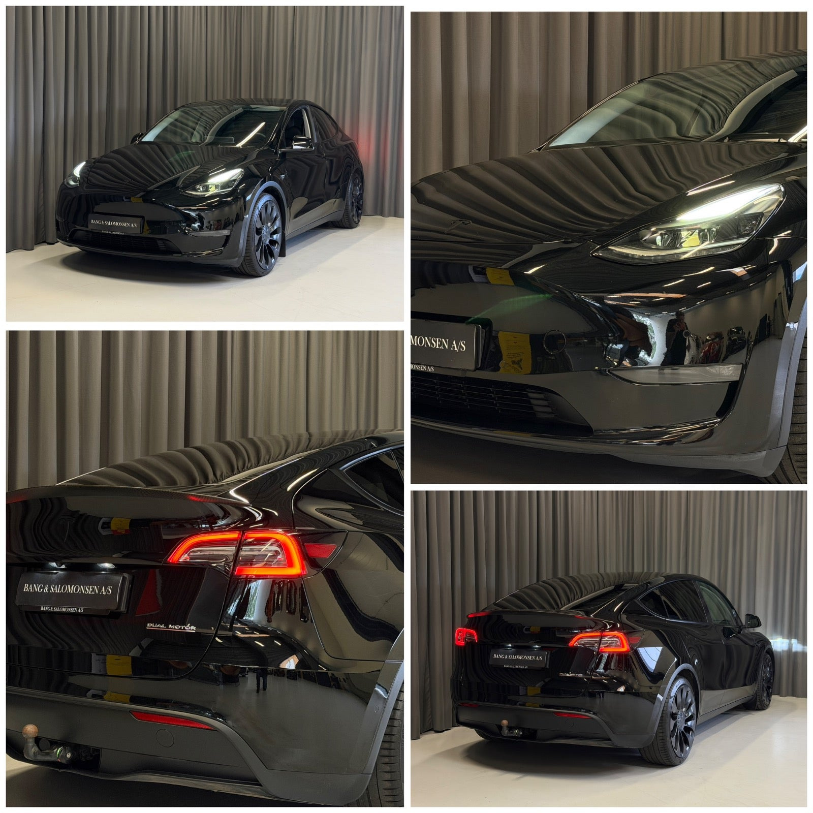 Sort Tesla Model Y fra 2022