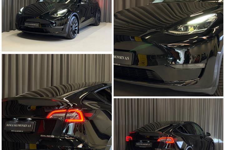 Sort Tesla Model Y fra 2022