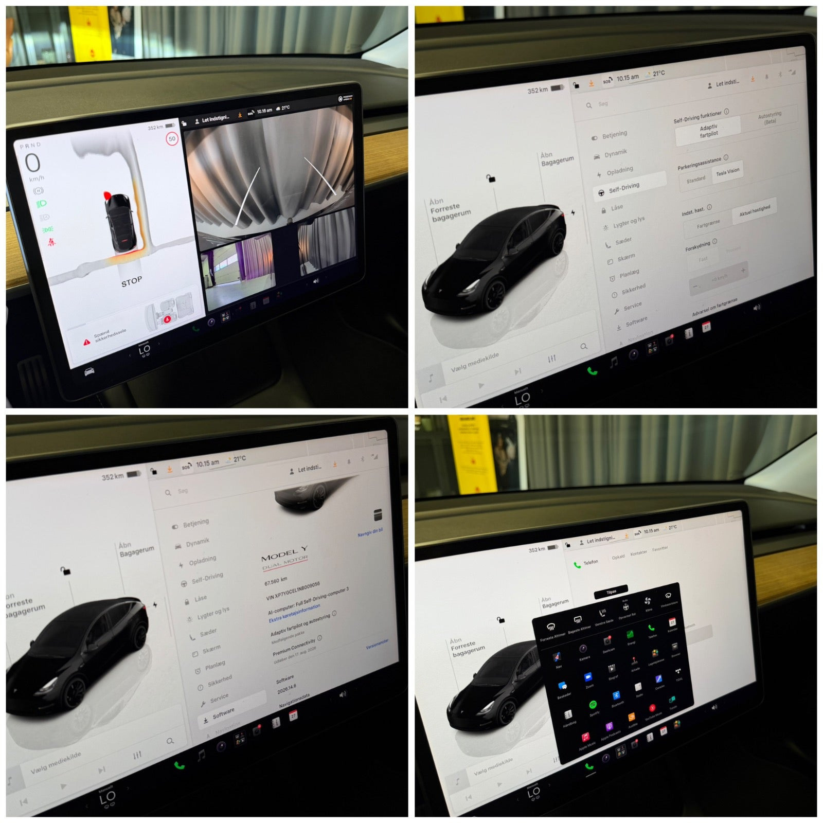 Sort Tesla Model Y fra 2022