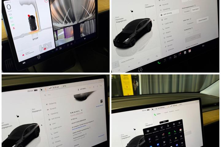 Sort Tesla Model Y fra 2022