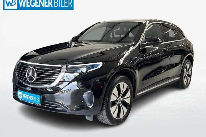 Sort Mercedes EQC400 fra 2022 set udefra