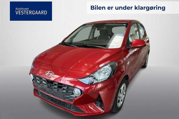 Rød Hyundai i10 fra 2020