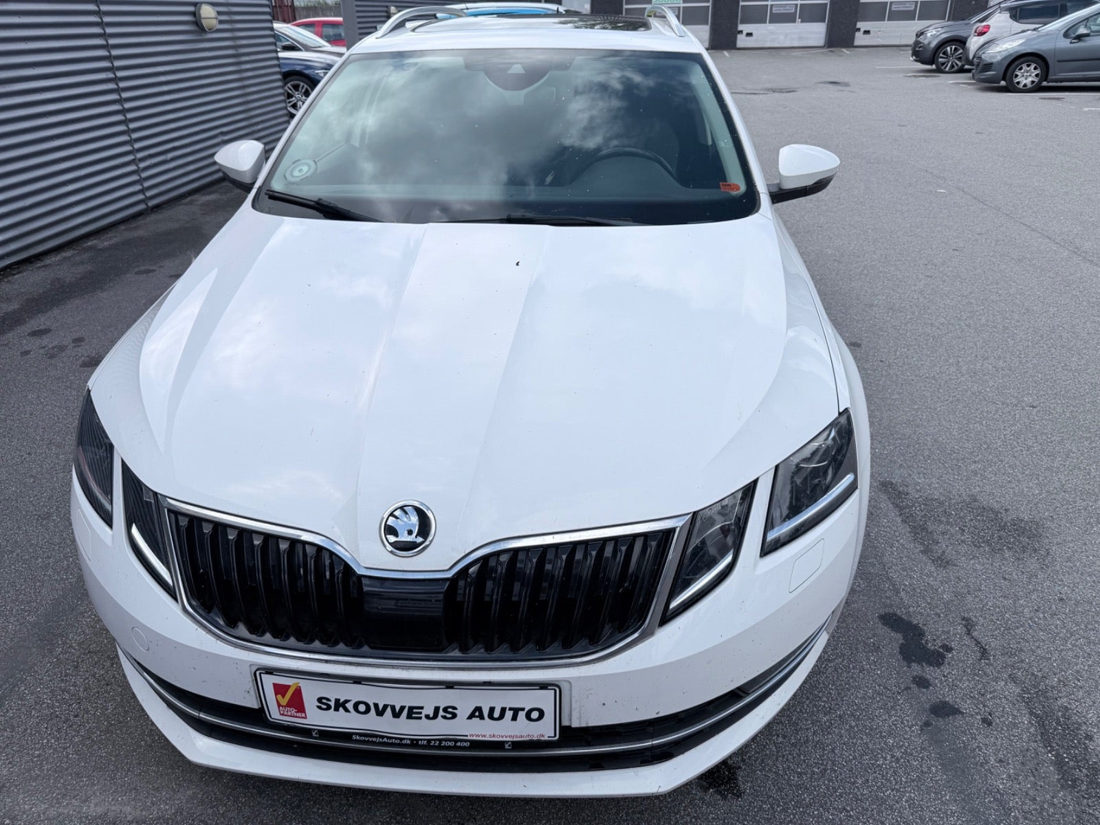 Hvid Skoda Octavia fra 2018