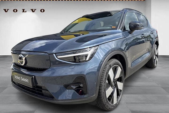 Blå Volvo EX40 fra 2026