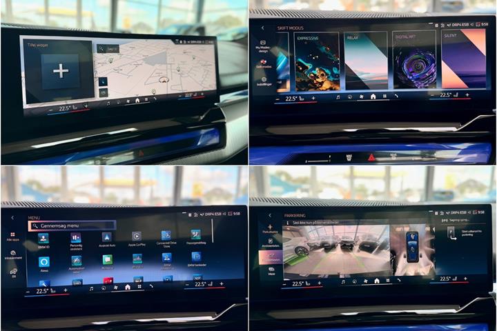 Blå BMW i5 fra 2025