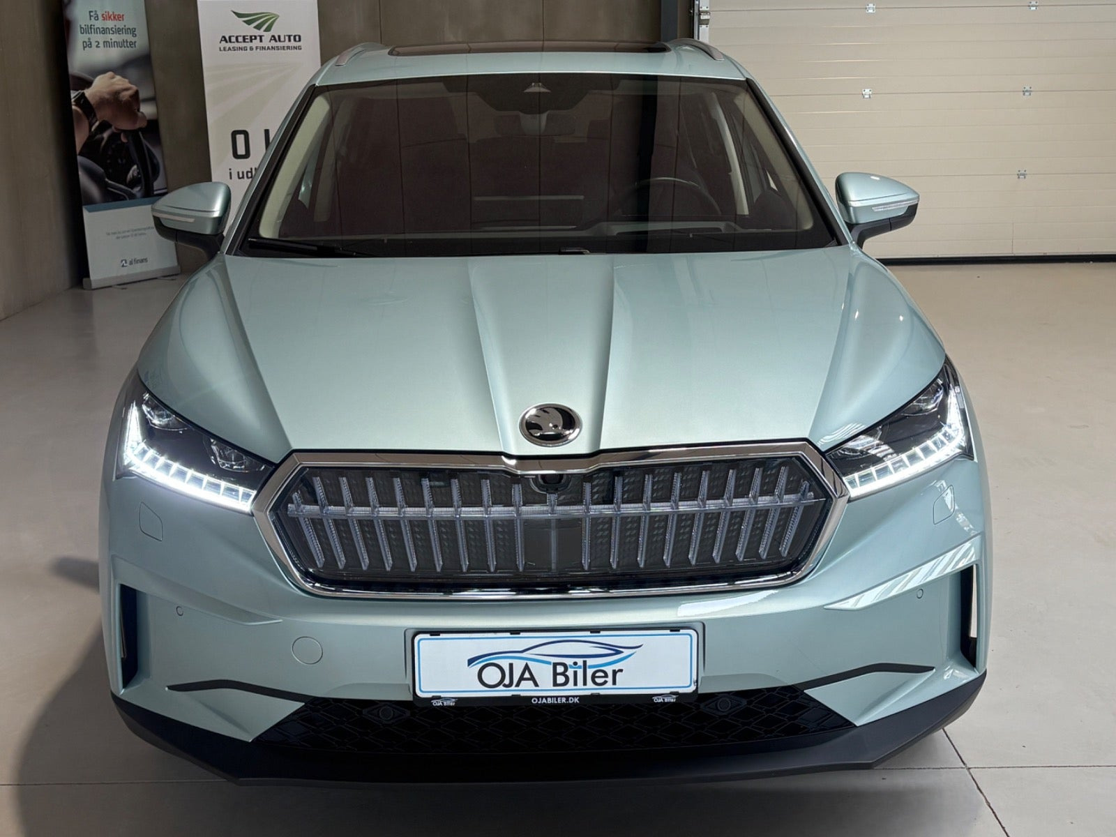 Grøn Skoda Enyaq fra 2022