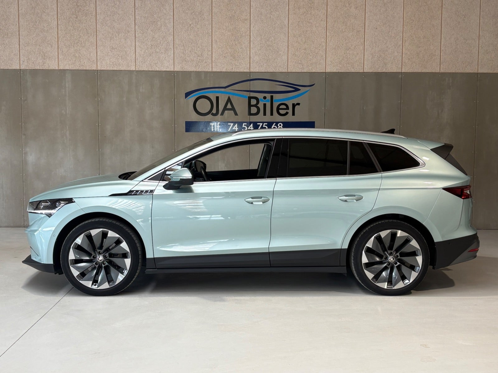 Grøn Skoda Enyaq fra 2022