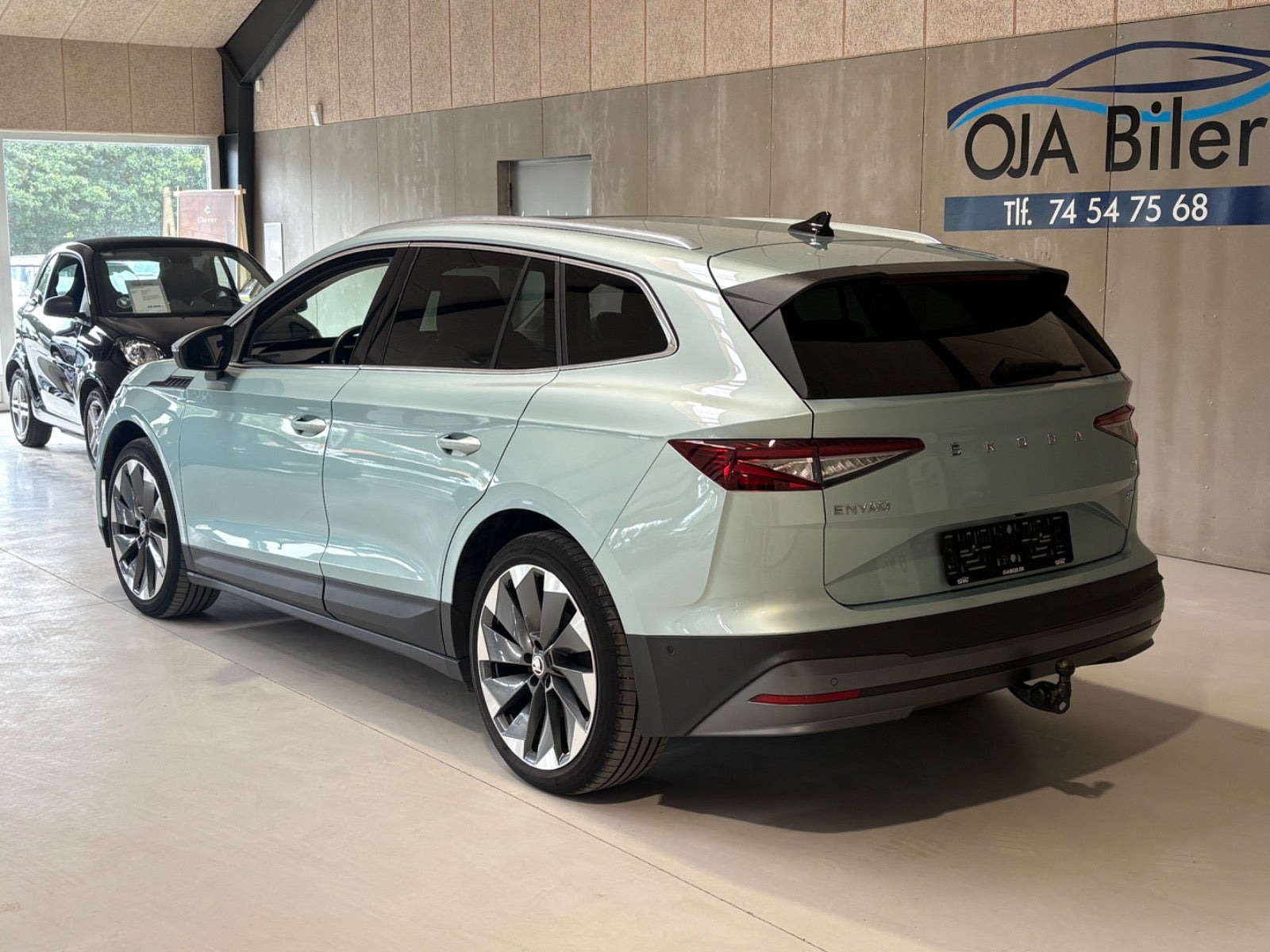 Grøn Skoda Enyaq fra 2022