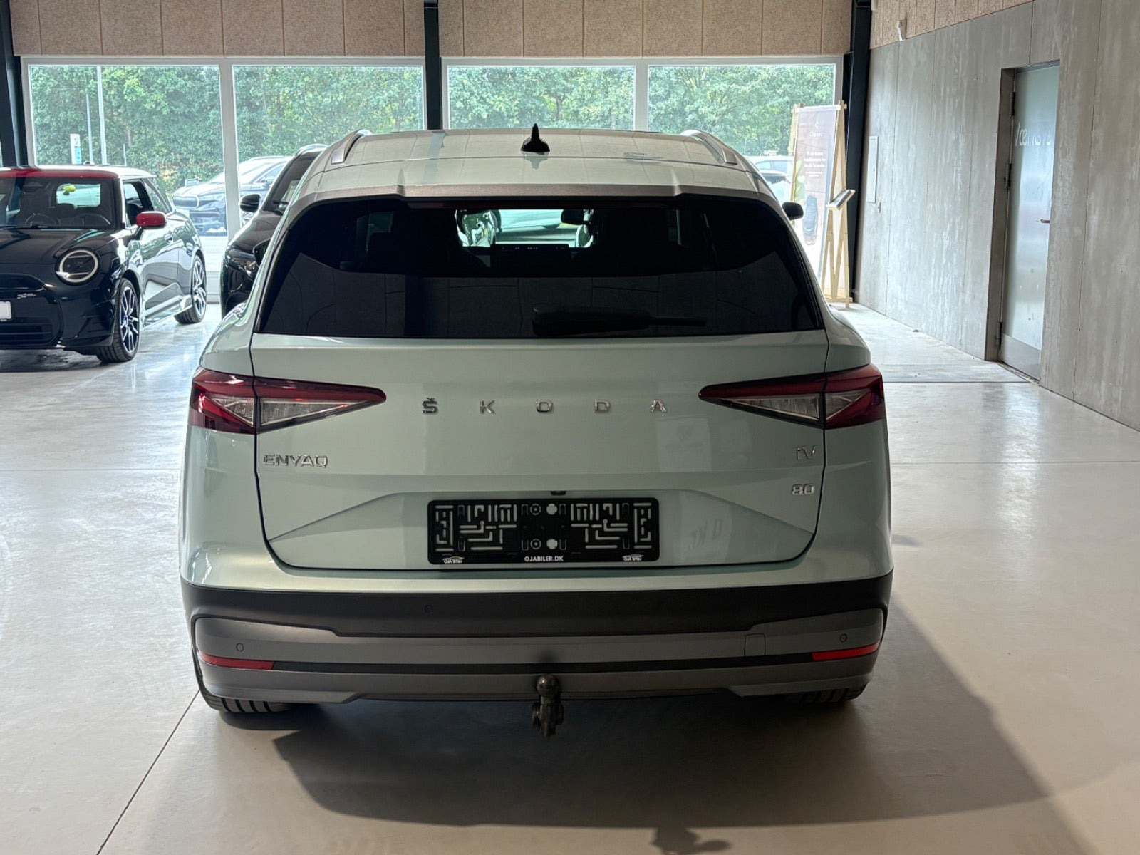 Grøn Skoda Enyaq fra 2022
