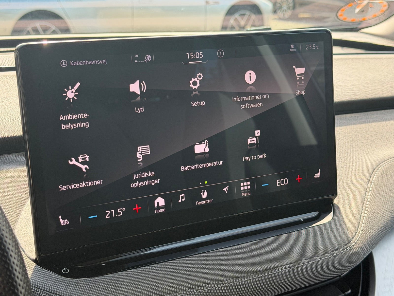 Sort Skoda Enyaq fra 2023