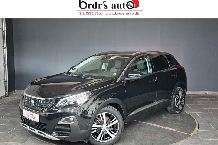 Sort Peugeot 3008 fra 2017 set udefra