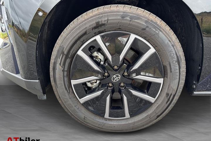 Blå Toyota BZ4X fra 2025