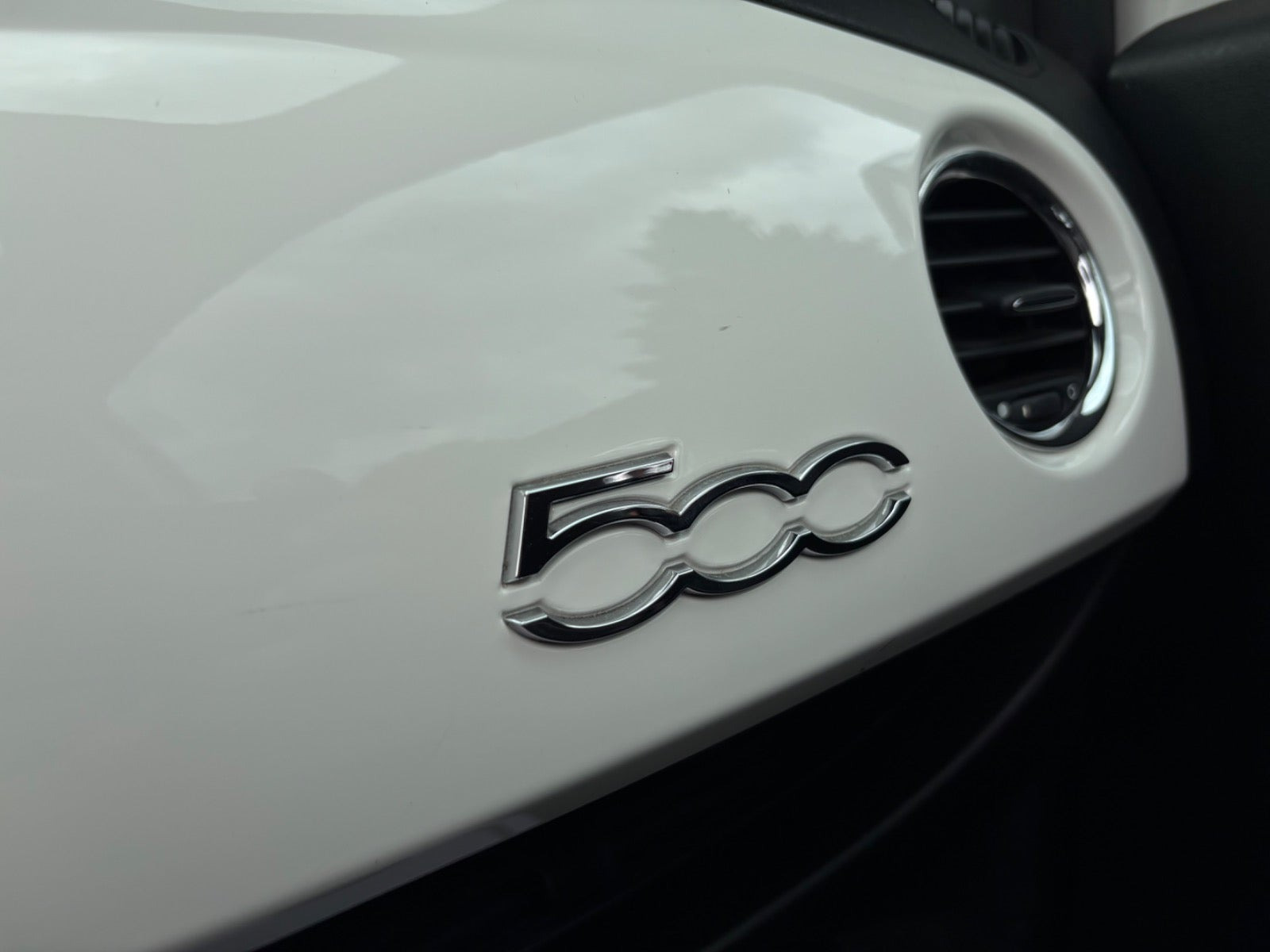 Grøn Fiat 500C fra 2012