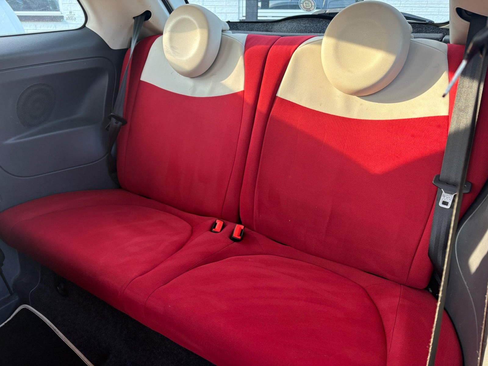 Grøn Fiat 500 fra 2008