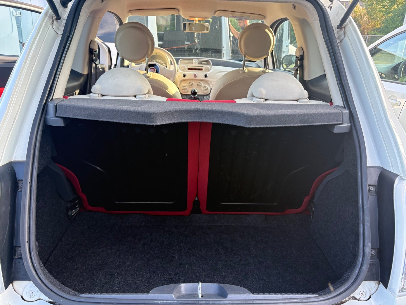 Grøn Fiat 500 fra 2008