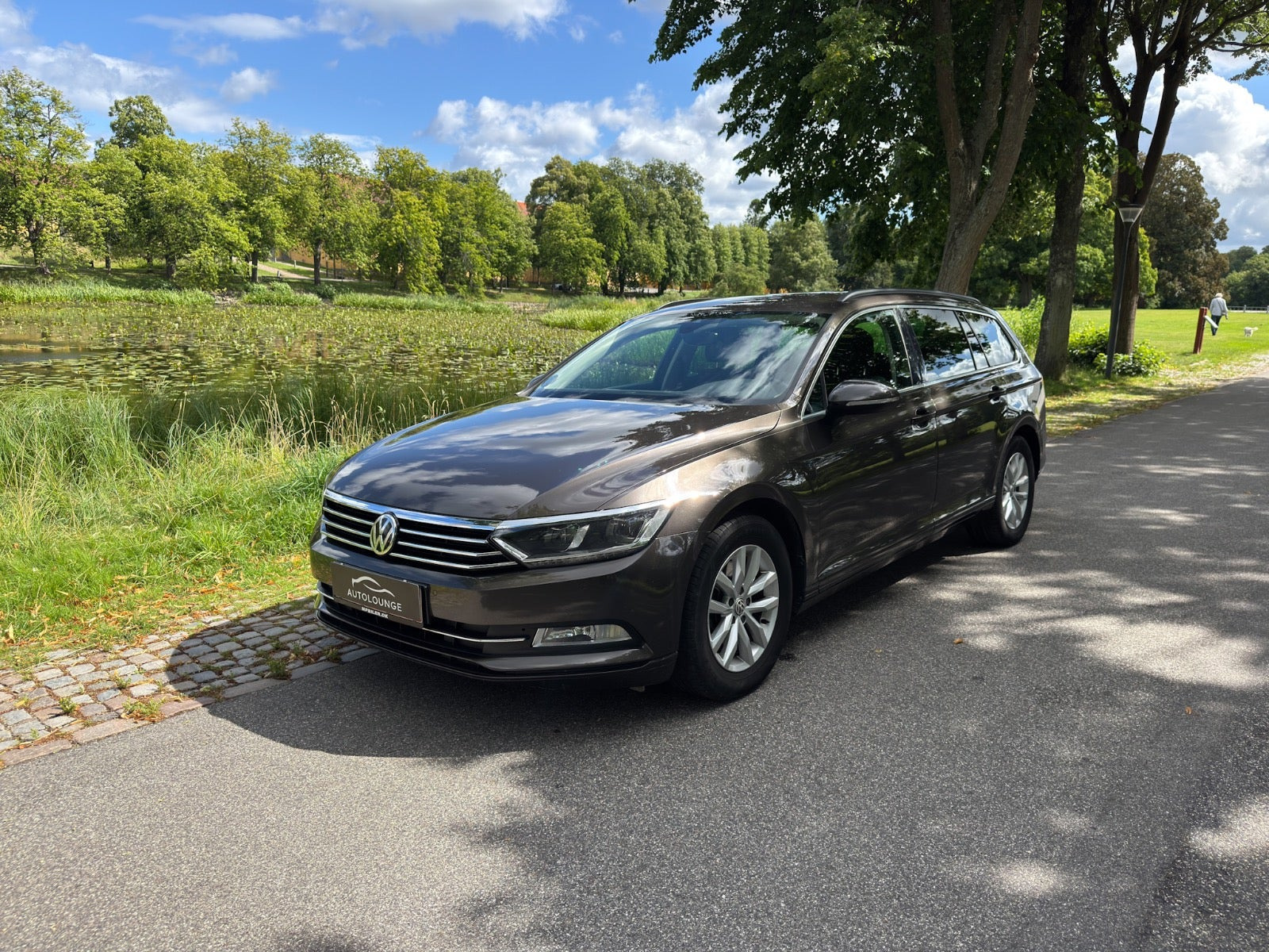 Grå VW Passat fra 2018
